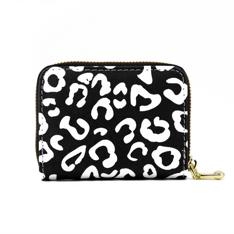 Wholesale Leopard Print Large Capacity Wallet Accordion Card Holder
